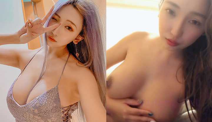 [台湾] 大奶巨乳JKF女郎～揉奶舔唇诱惑你的小弟弟