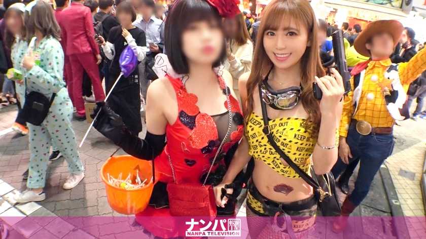 渋谷ハロウィンは今年も大盛り上がり！ノリ良し顔良しカラダ良しのエロポリス(？)をホテル連れ込み撮影会！ちょっと強引でも今夜だけは許される！気づけは自らチ○ポを貪り出す姿に興奮必至！！