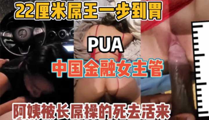 22厘米屌王一步到胃，PUA中国金融女主管！