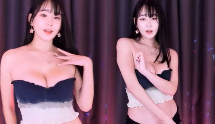 [韩国] 美女主播BJ 哈莉，爆乳性感白皙巨乳摇摆